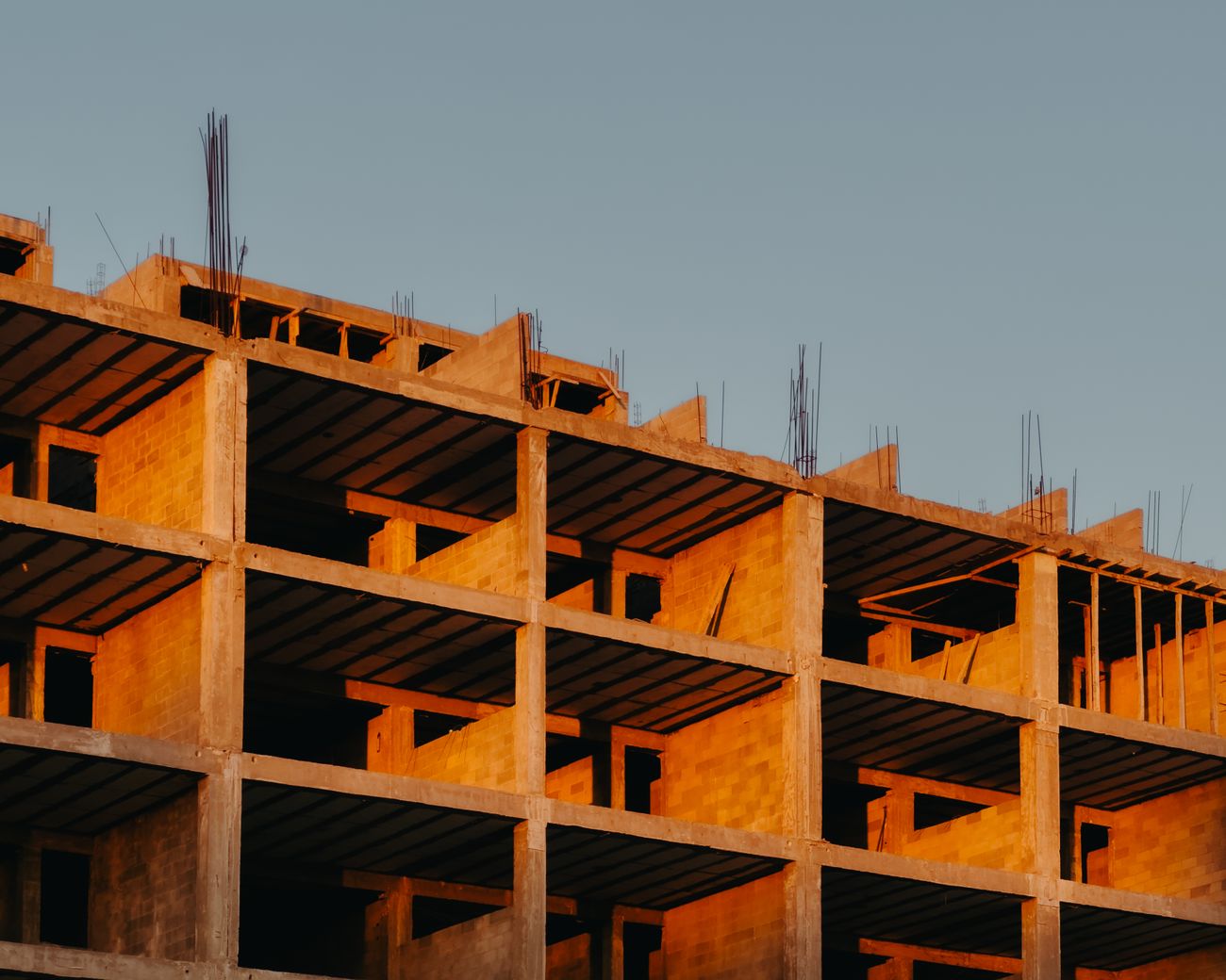 Multi-storey residential building under construction